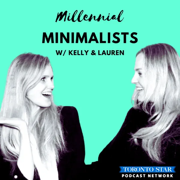Cover photo for the Millennial Minimalists podcasts: two women smiling and talking to each other while facing each other.